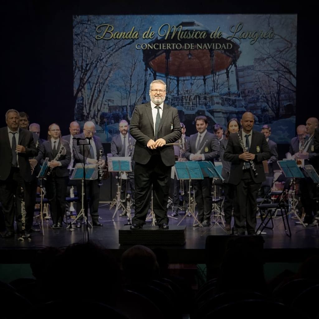Actuación de la Banda de Música de Langreo